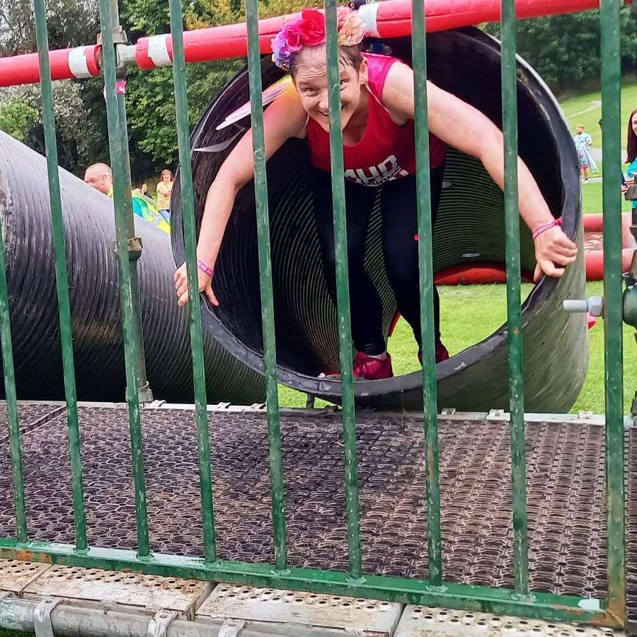 Netty Barlow Cancer Research UK Mud Run